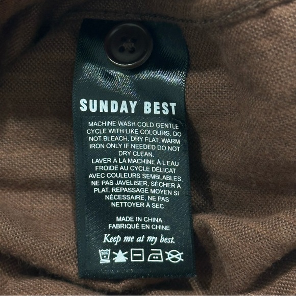 Aritzia Sunday Best Tilly Shirt Jacket Corduroy Oversized Brown Size 2 Boho Chic - Picture 11 of 13